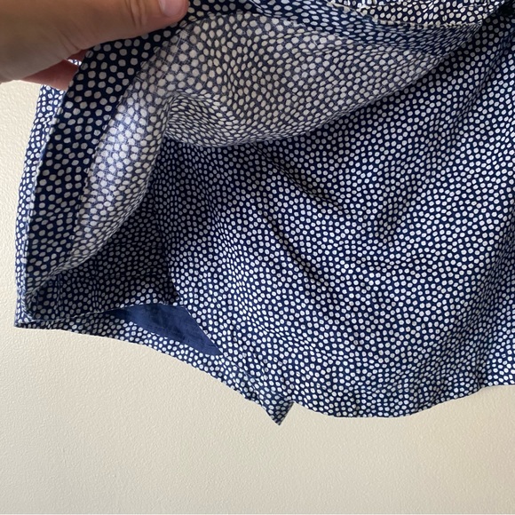 Vineyard Vines Blue White Polka Dot Scallop Dot Tie Skort - Picture 2 of 6